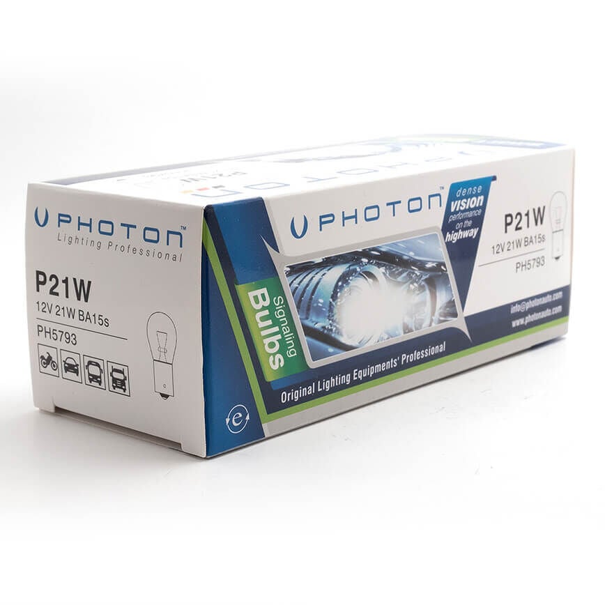 Photon P21W 12V 93 Standart Ampul – Uzun Ömürlü Halogen Ampul