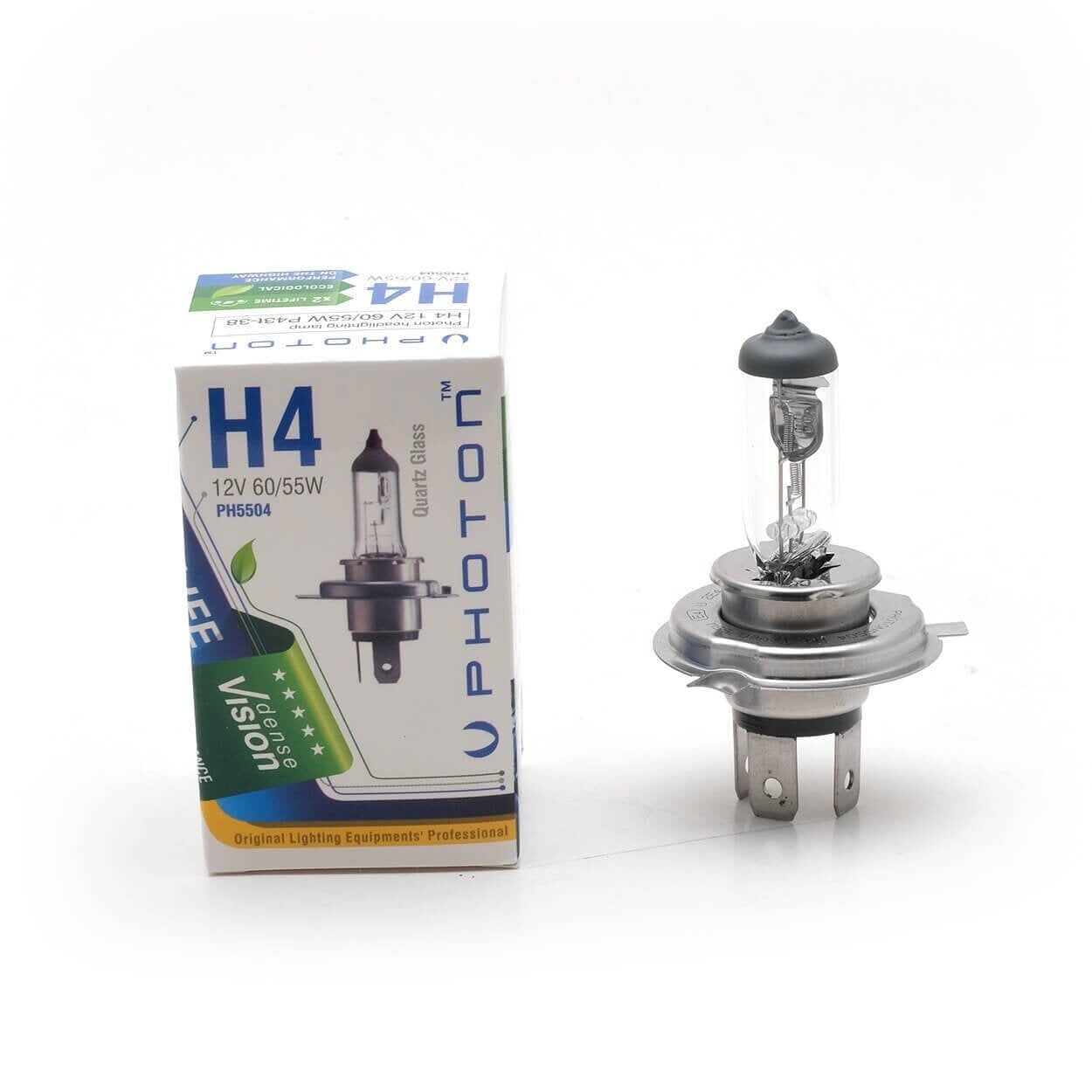 Photon 12V H4 Standart Halogen Ampul PH5504 – Uzun Ömürlü Halogen Ampul