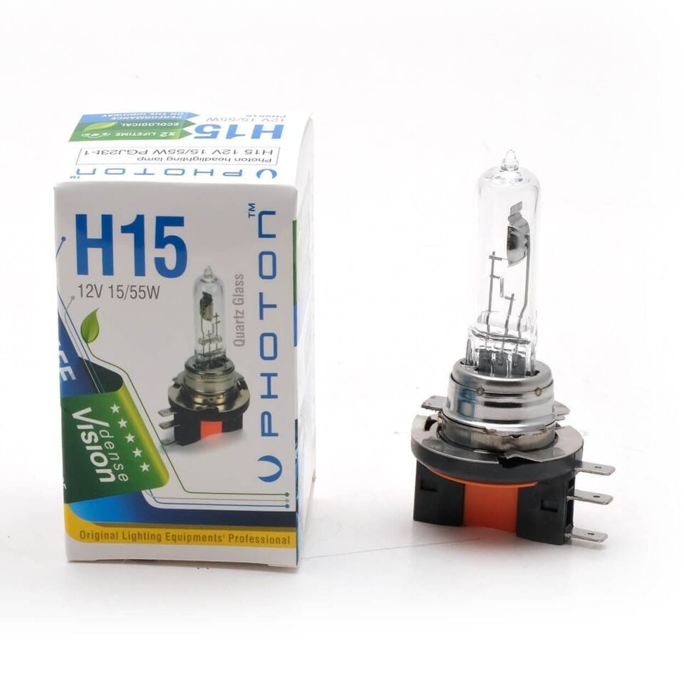Photon 12V H15 Standart Halogen Ampul PH5515 – Uzun Ömürlü Halogen Ampul