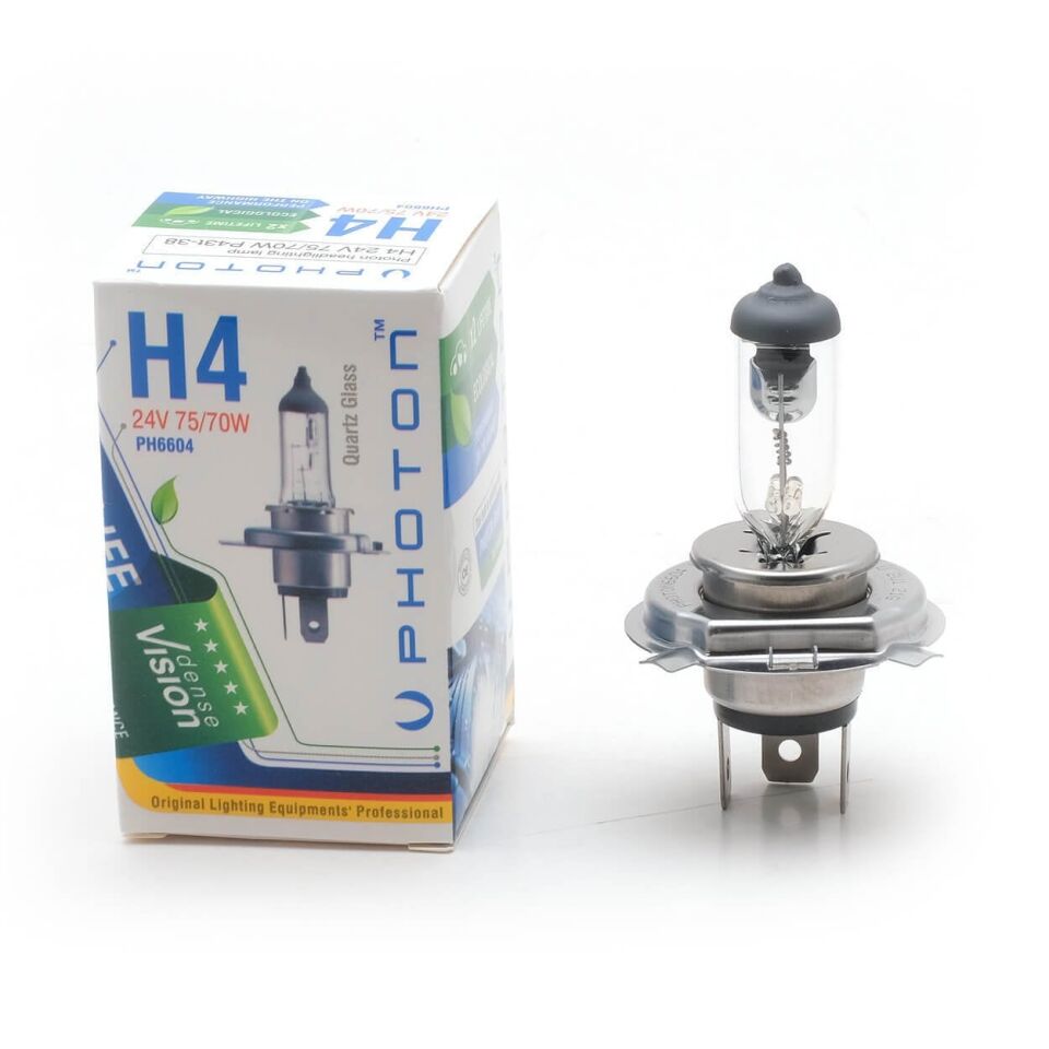 Photon 24V H4 75/70W Standart Halojen Far Ampulü PH6604 (1 Adet)