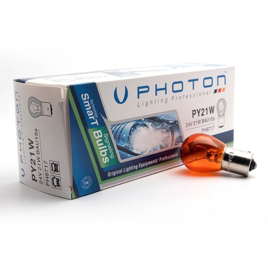 Photon 24V PY21W 93 Amber Şaş Sinyal Ampulü PH6717 (10 Adet)