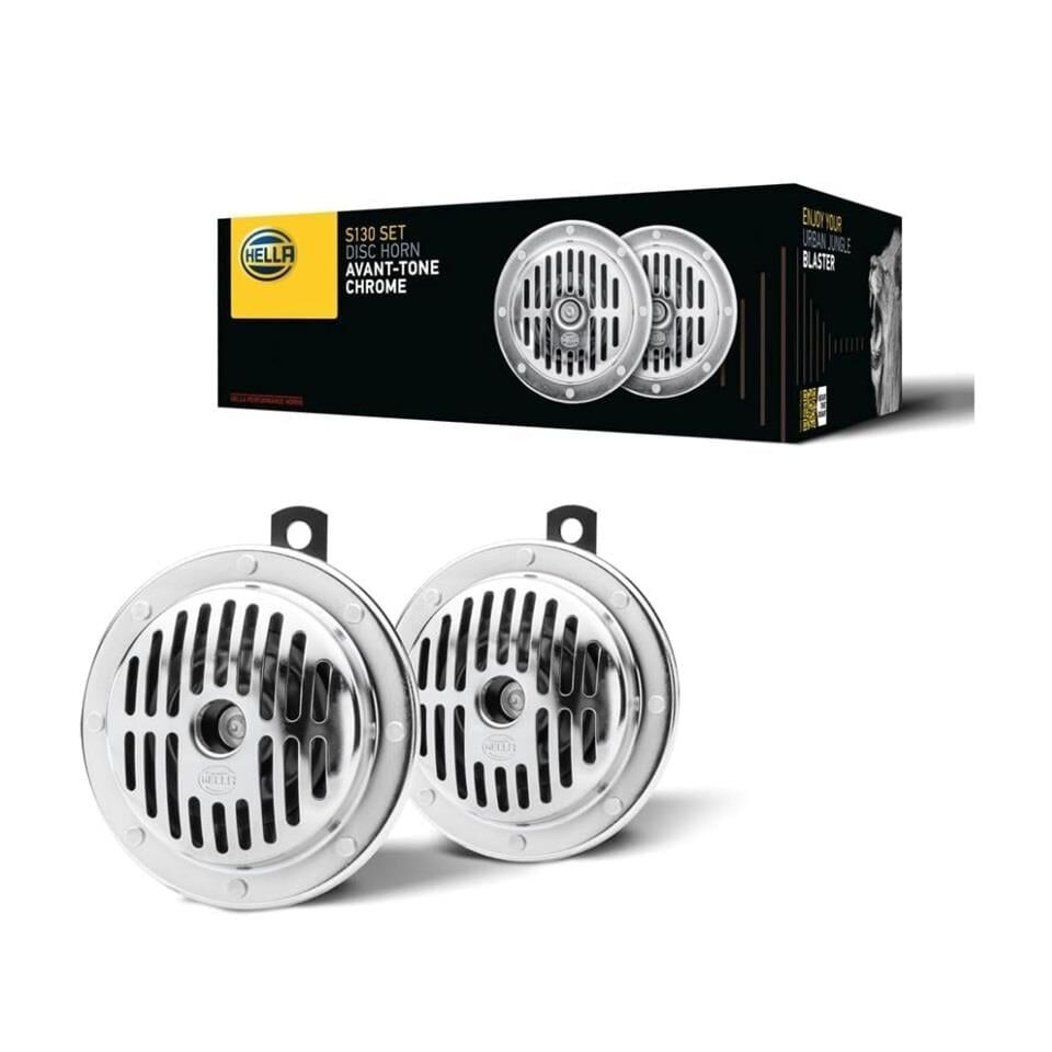 HELLA 12V Didit Korna Superton 280/380 Hz Krom (Takım)